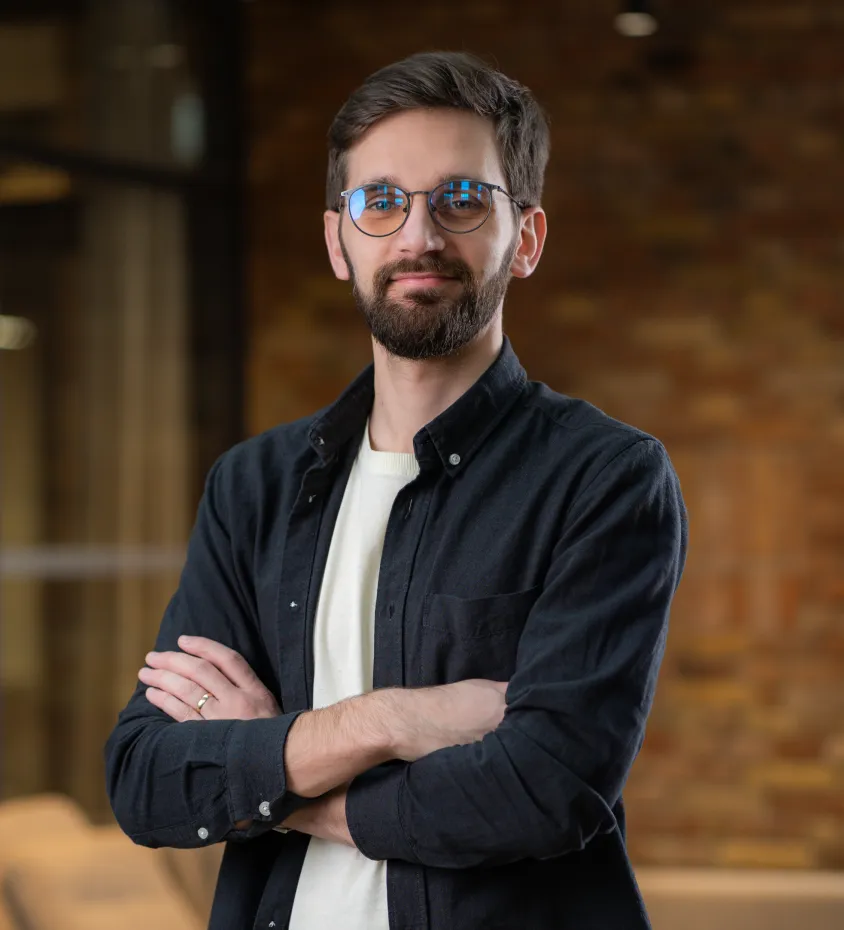 A portrait of a UX designer of Mark We Trust.